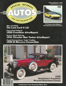 SPECIAL-INTEREST AUTOS 1990 OCT #119 - PANTERA SPECIAL,JEEP XJ001, CRESTLINER
